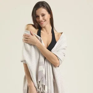 1 Pack - 100% Cotton Turkish Beach Towel Oversized Extra Large for