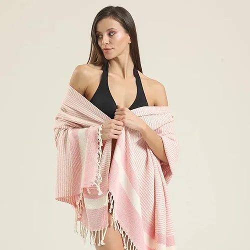 1 Pack - 100% Cotton Turkish Beach Towel Oversized Extra Large for