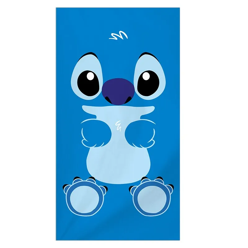 3D Cartoon Lilo & Stitch Bath Towel Simba Baby Swimming Beach Towel Soft Absorbent Washcloth 70x140cm Children Boys Girls Gift