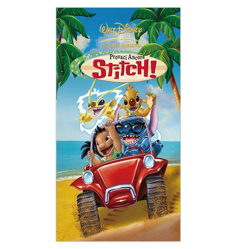 3D Cartoon Lilo & Stitch Bath Towel Simba Baby Swimming Beach Towel Soft Absorbent Washcloth 70x140cm Children Boys Girls Gift