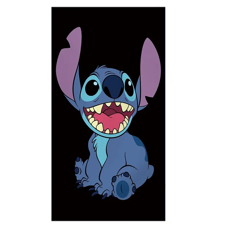 3D Cartoon Lilo & Stitch Bath Towel Simba Baby Swimming Beach Towel Soft Absorbent Washcloth 70x140cm Children Boys Girls Gift