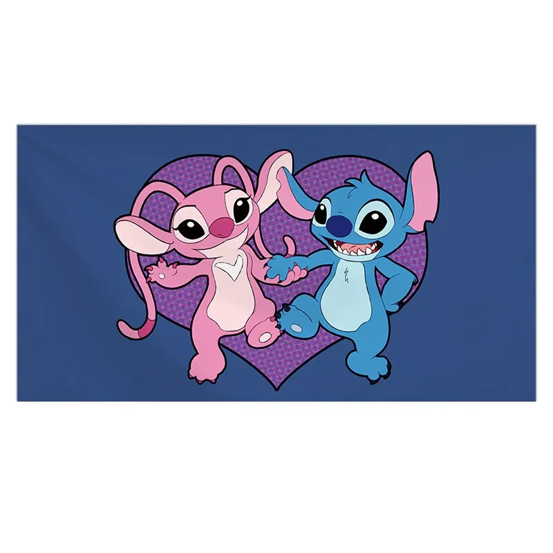 3D Cartoon Lilo & Stitch Bath Towel Simba Baby Swimming Beach Towel Soft Absorbent Washcloth 70x140cm Children Boys Girls Gift
