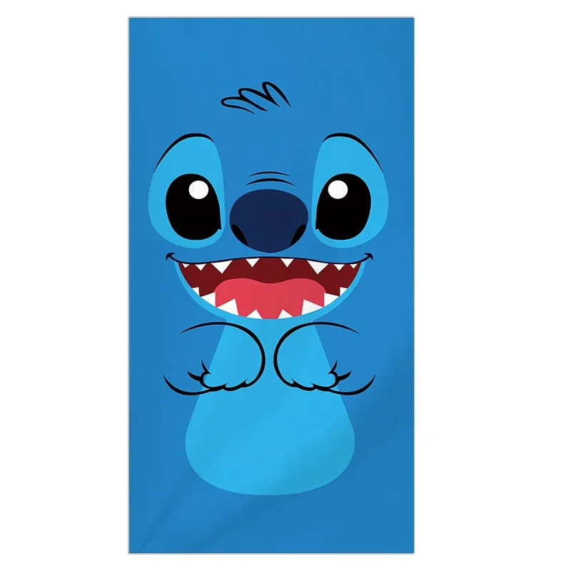 3D Cartoon Lilo & Stitch Bath Towel Simba Baby Swimming Beach Towel Soft Absorbent Washcloth 70x140cm Children Boys Girls Gift