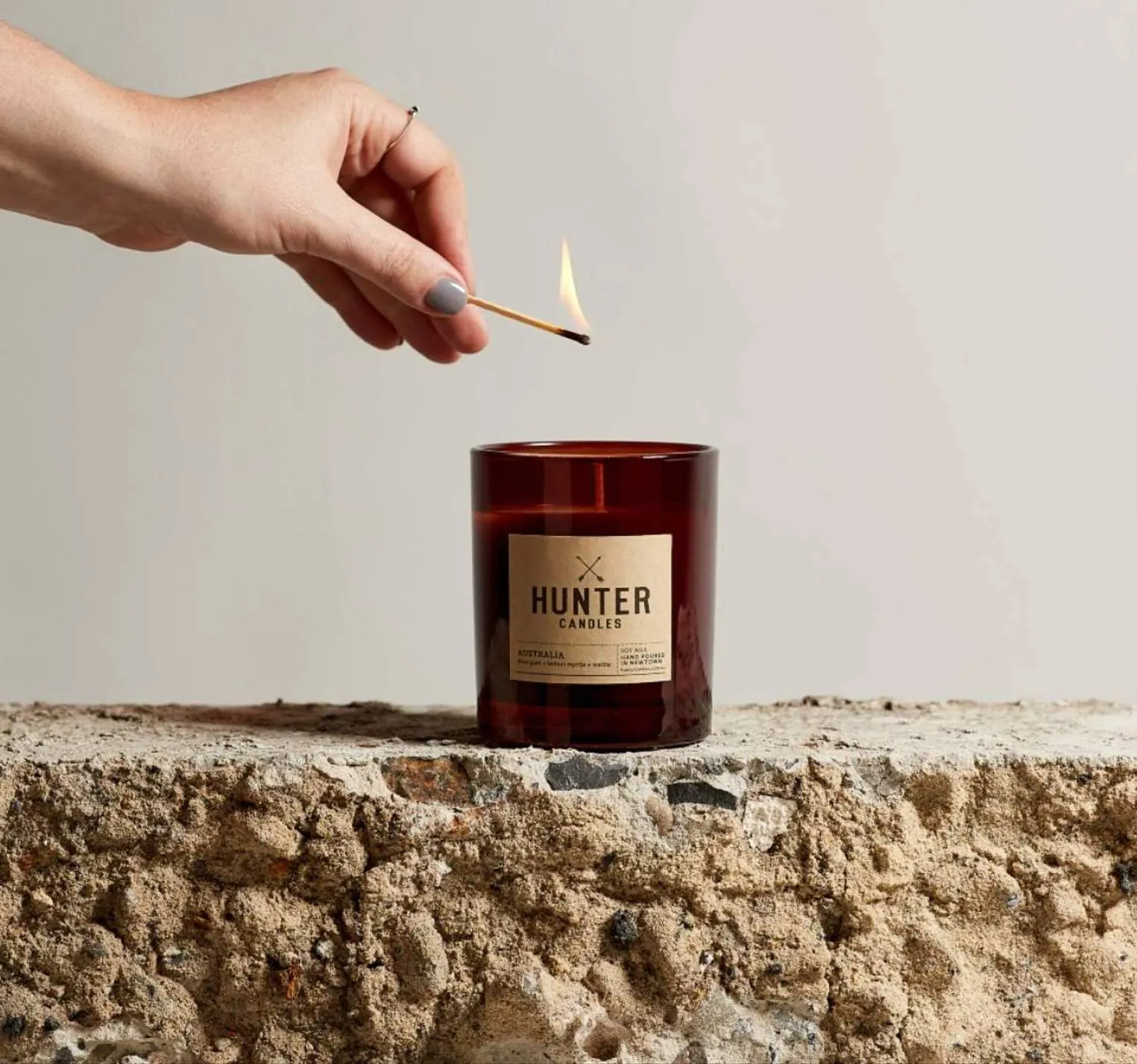 Big Waffle Bathrobe   Candle Gift Set