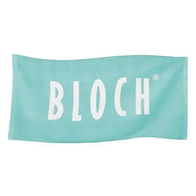Bloch Logo Towel With Zip Pouch - Aqua $29.95
