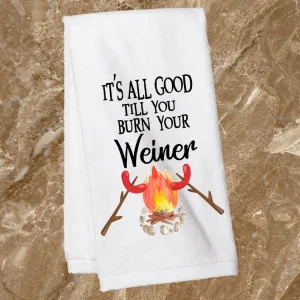 BURN YOUR WEINER DISH TOWEL