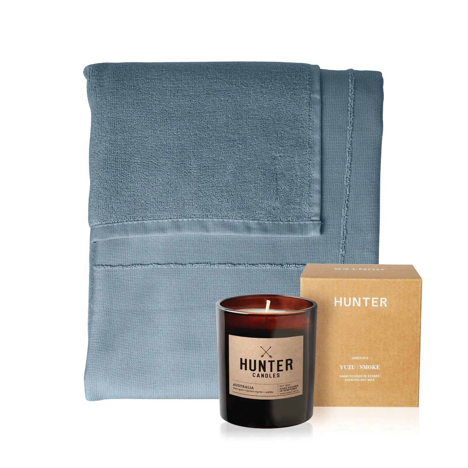 CALM Towel To Wrap   Candle Set