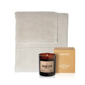 CALM Towel To Wrap   Candle Set