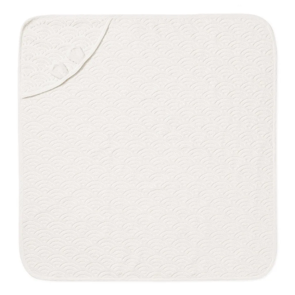 Cam Cam Copenhagen Baby Hooded Towel w/ Ears Off White