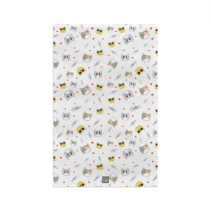 Cat Faces Tea Towel