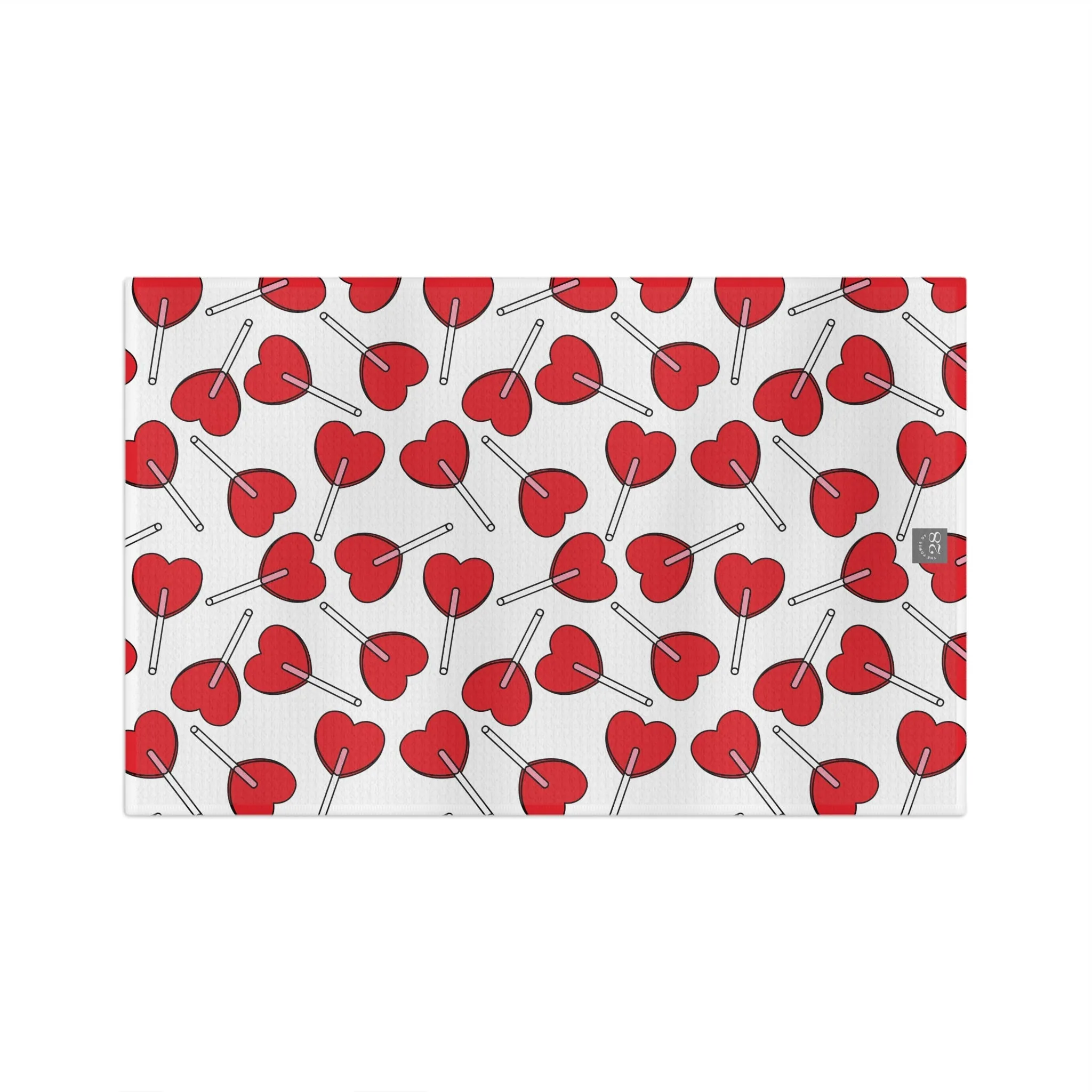 Heart Lollipop Tea Towel