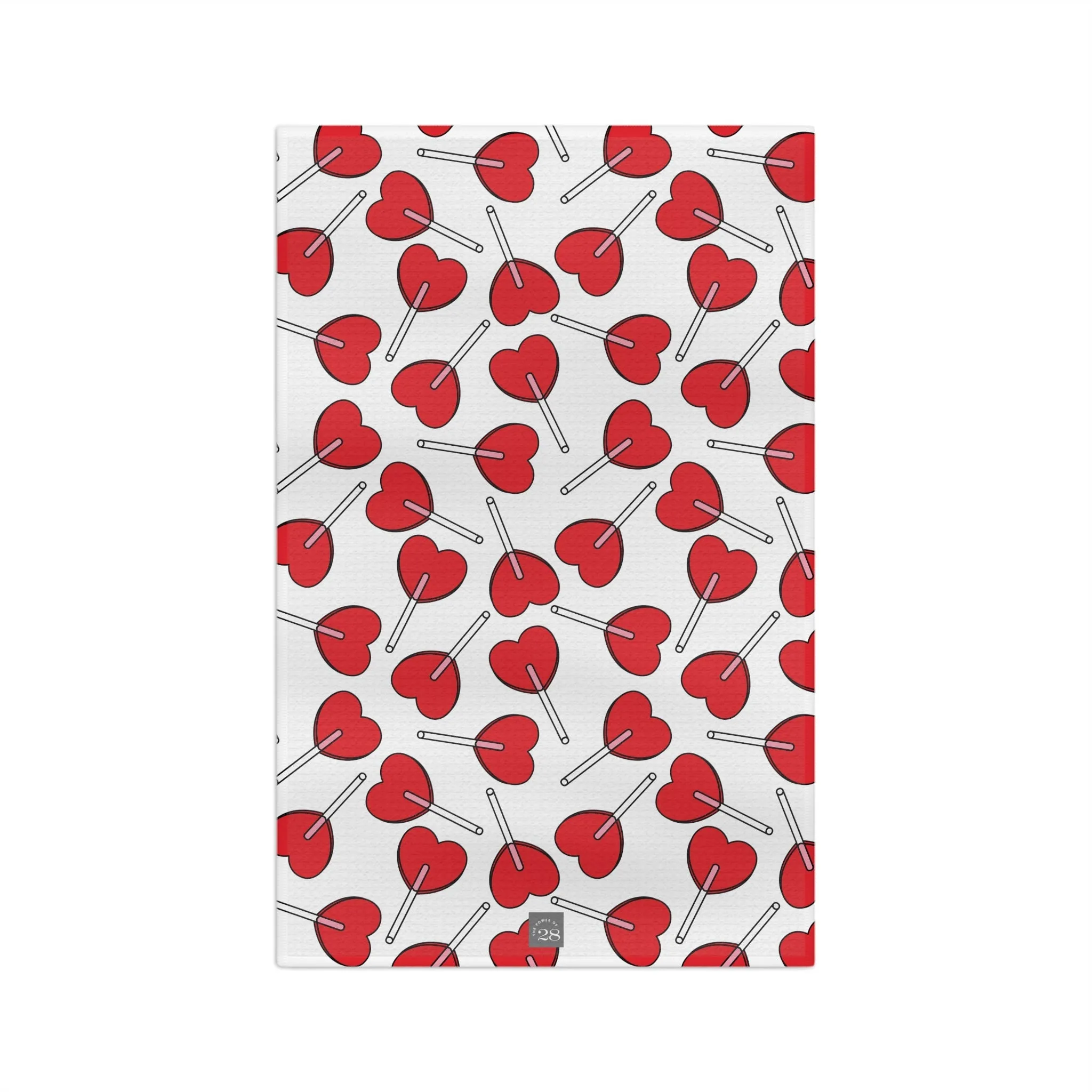 Heart Lollipop Tea Towel