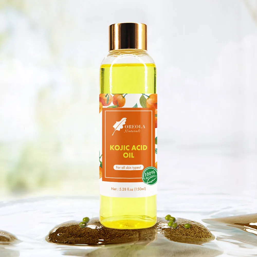 Kojic Acid Face and Body Oil 150ml For Moisturizing and Hydrating Ideal Skin Types by Oreola Naturals