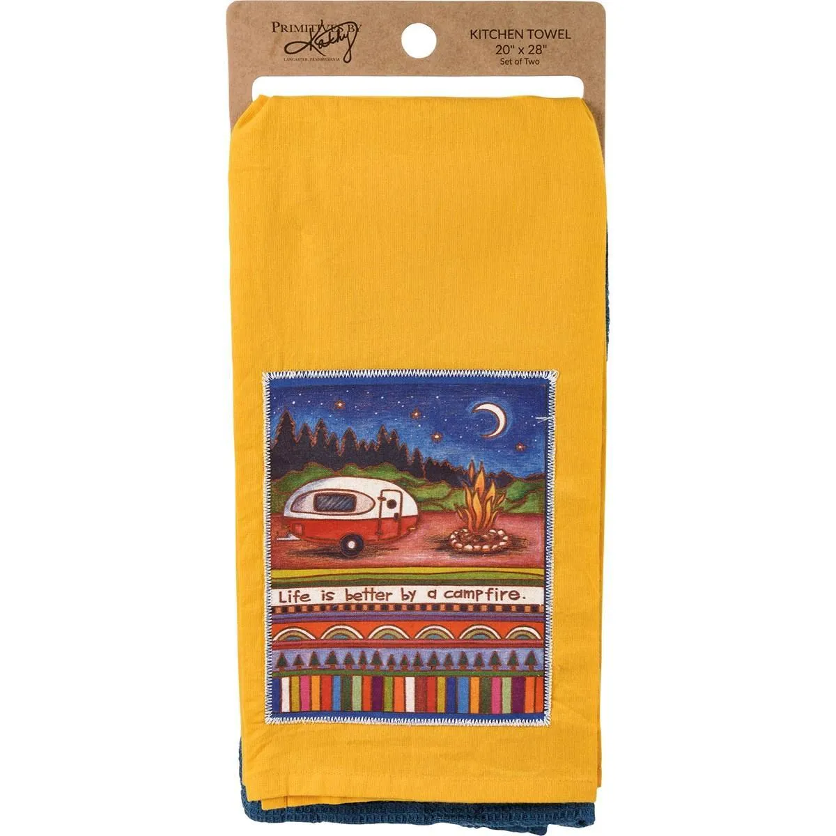 LIFE IS BETTER BY THE CAMPFIRE KITCHEN TOWEL SET