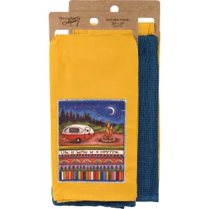 LIFE IS BETTER BY THE CAMPFIRE KITCHEN TOWEL SET
