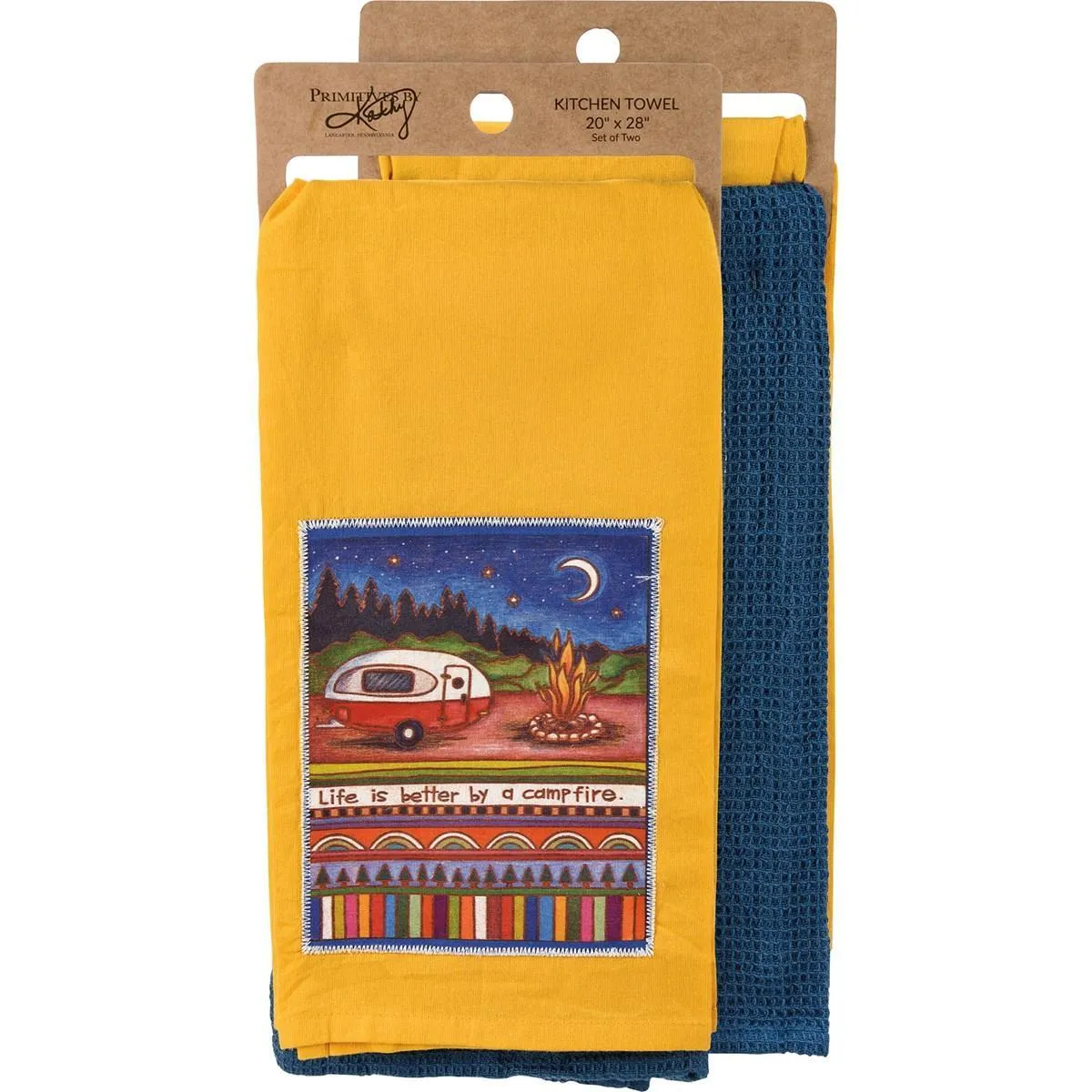 LIFE IS BETTER BY THE CAMPFIRE KITCHEN TOWEL SET