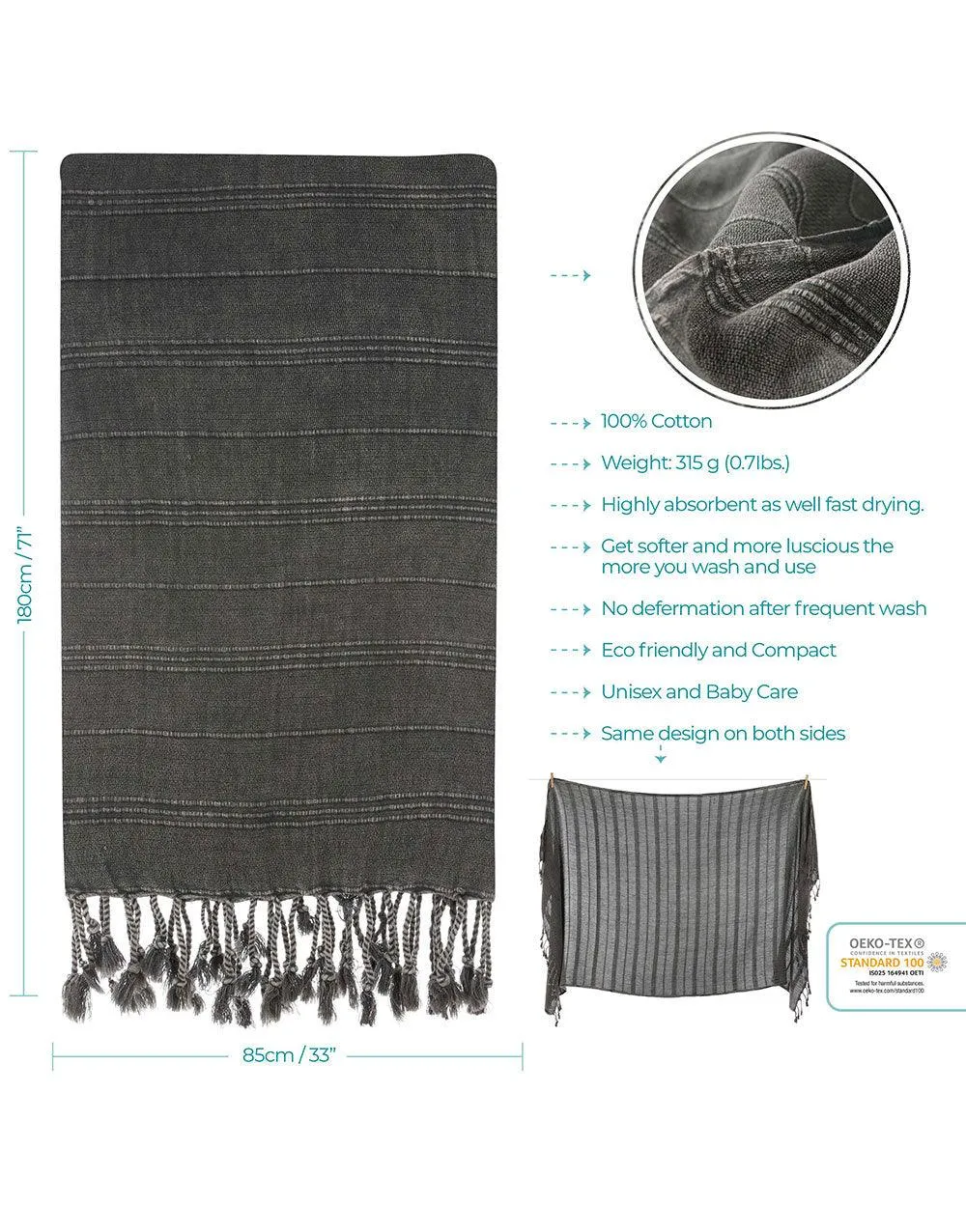 Micro Cotton Turkish Beach Towel
