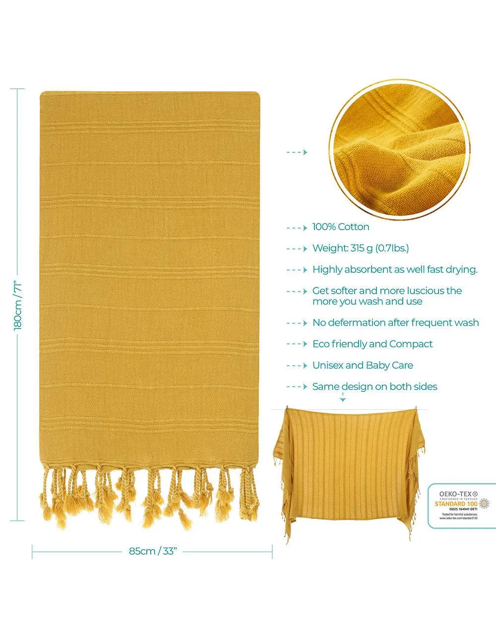 Micro Cotton Turkish Beach Towel