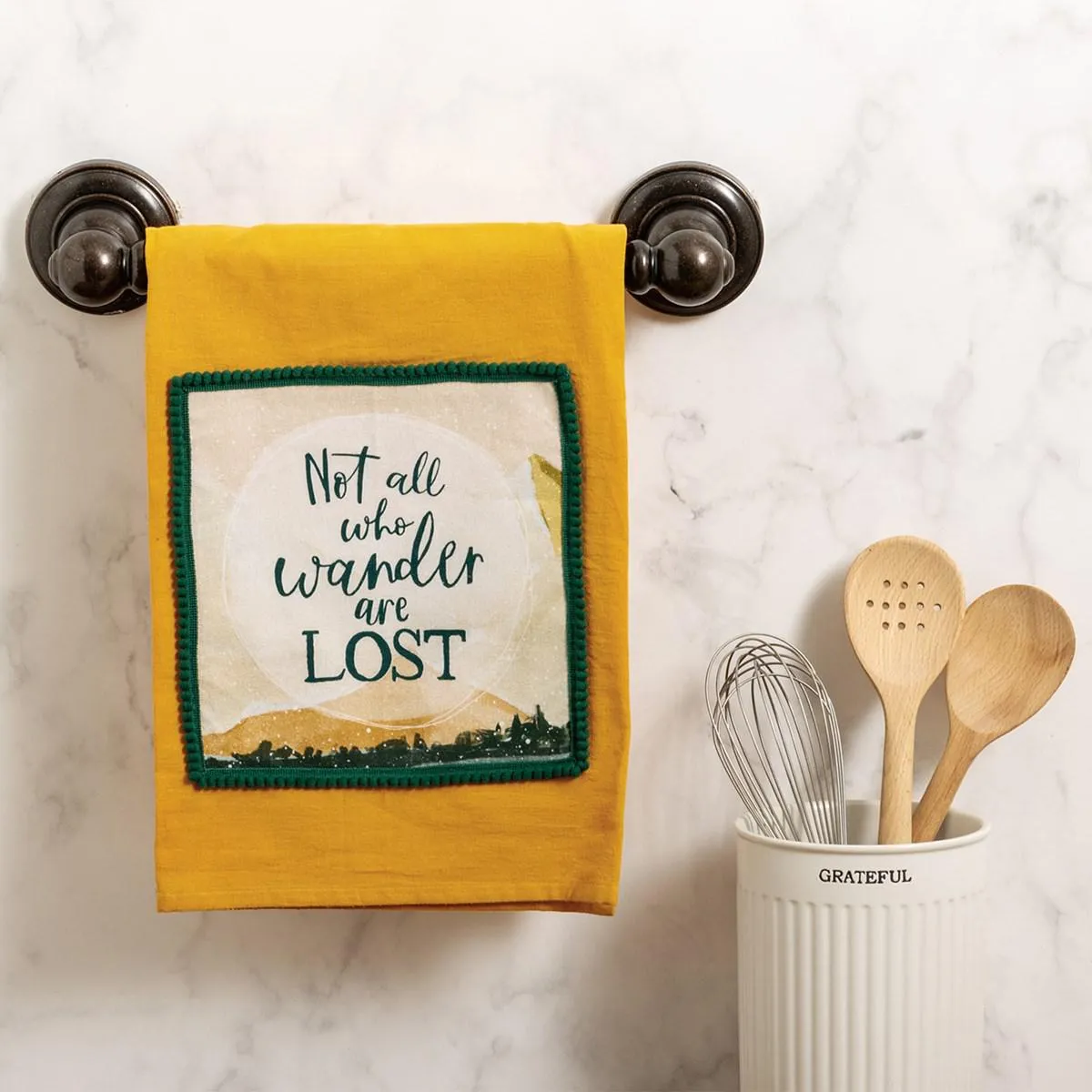 NOT ALL WHO WANDER ARE LOST KITCHEN TOWEL