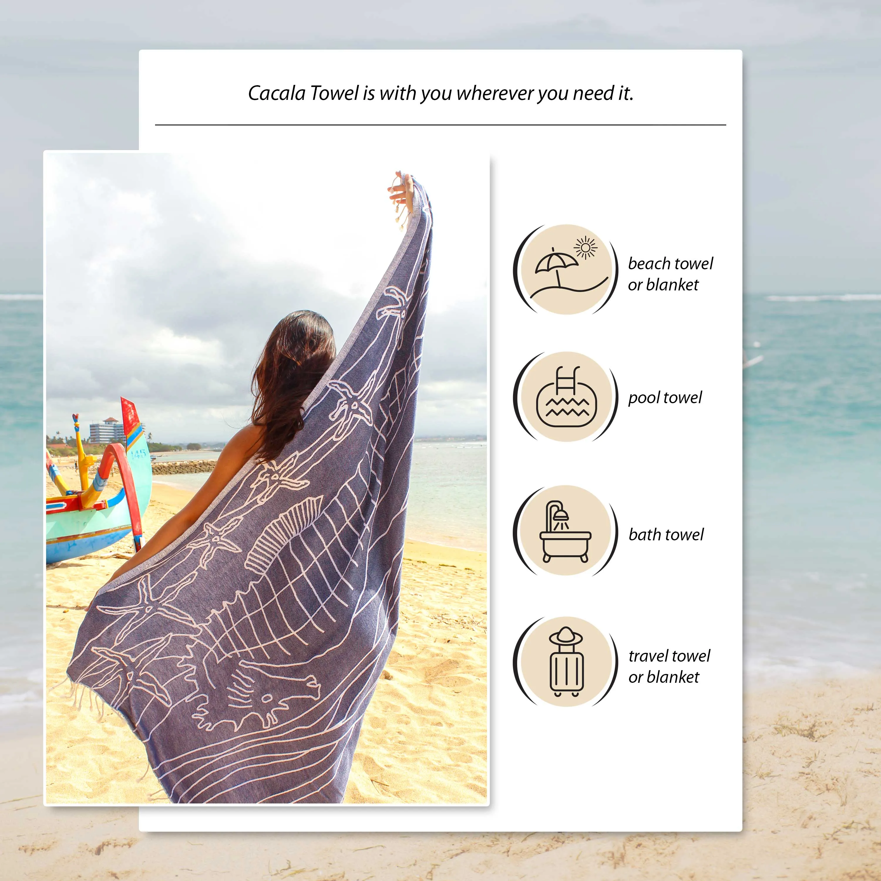 Ocean Turkish Beach Towel