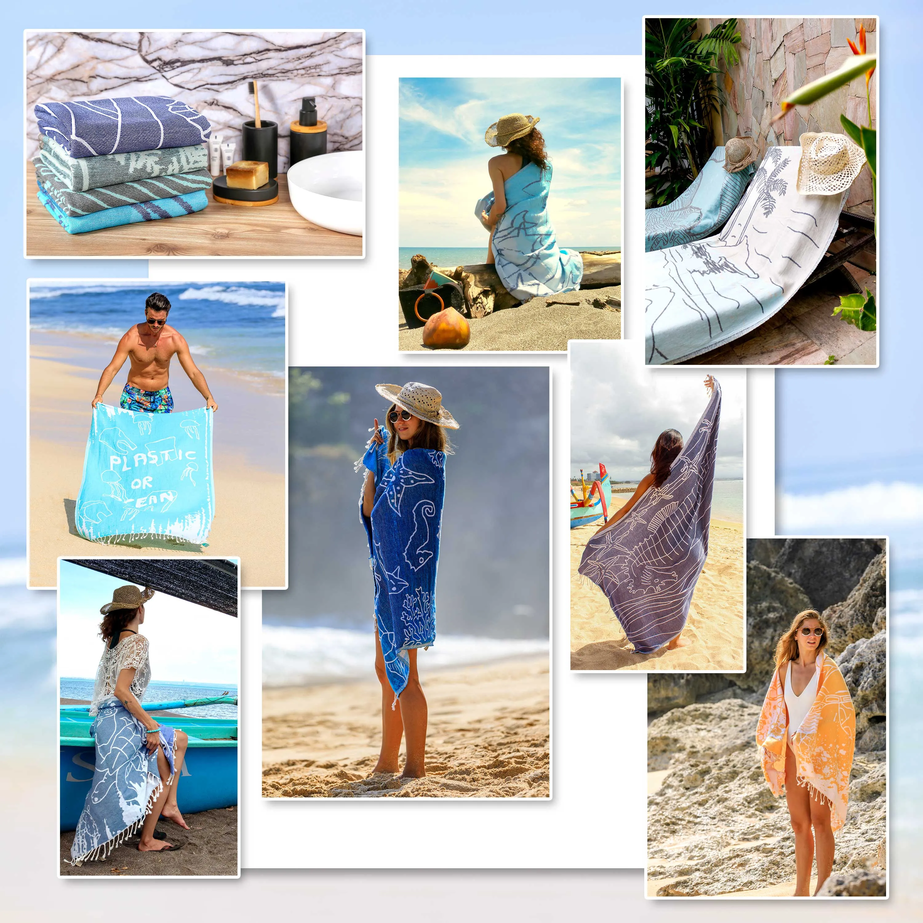 Ocean Turkish Beach Towel