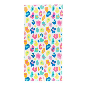 Rainbow Leopard Beach Towel