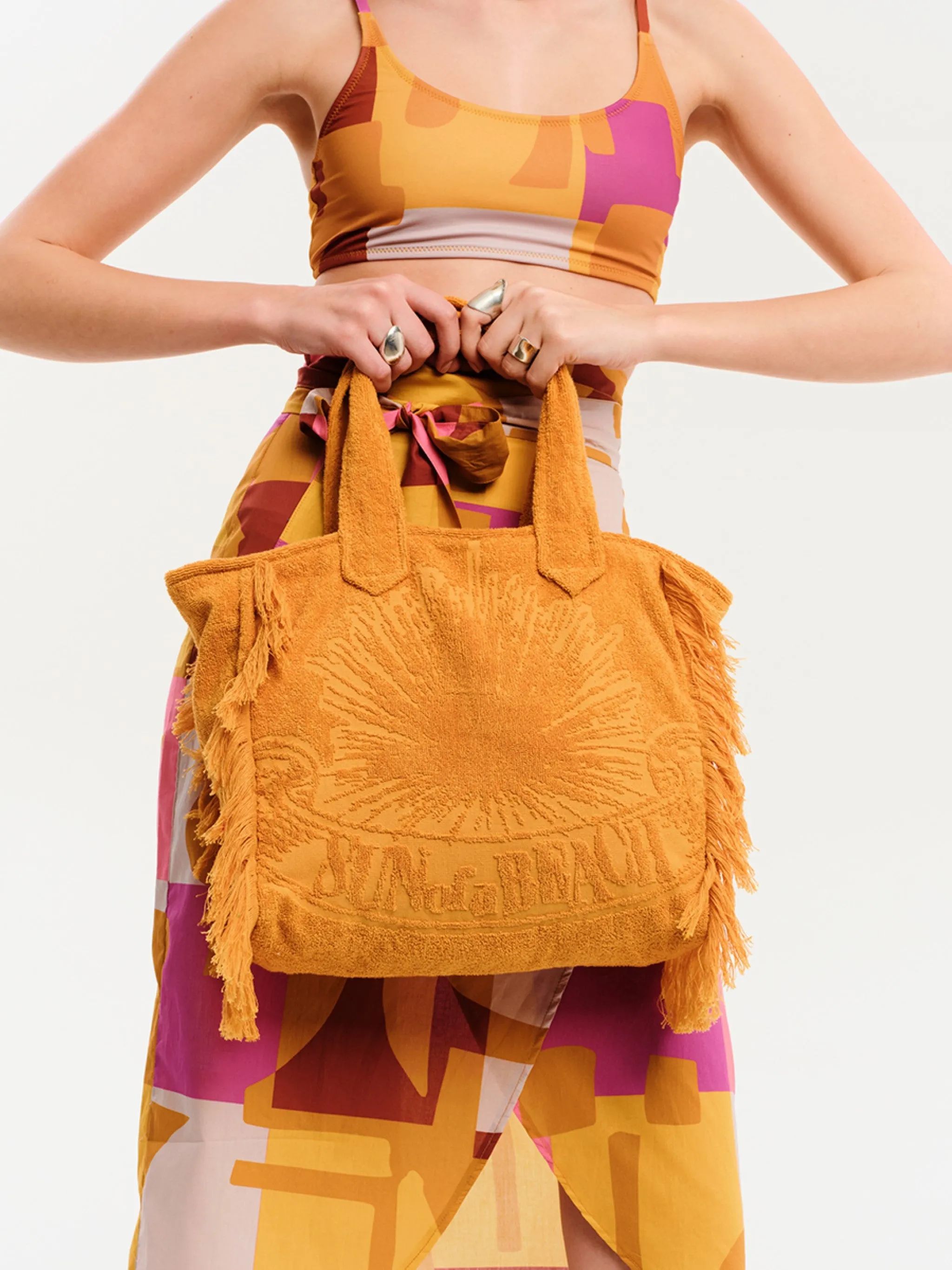 Sunflower | Mini Terry Tote Bag