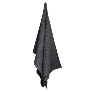 The Organic Company Big Waffle Towel & Blanket Dark Grey