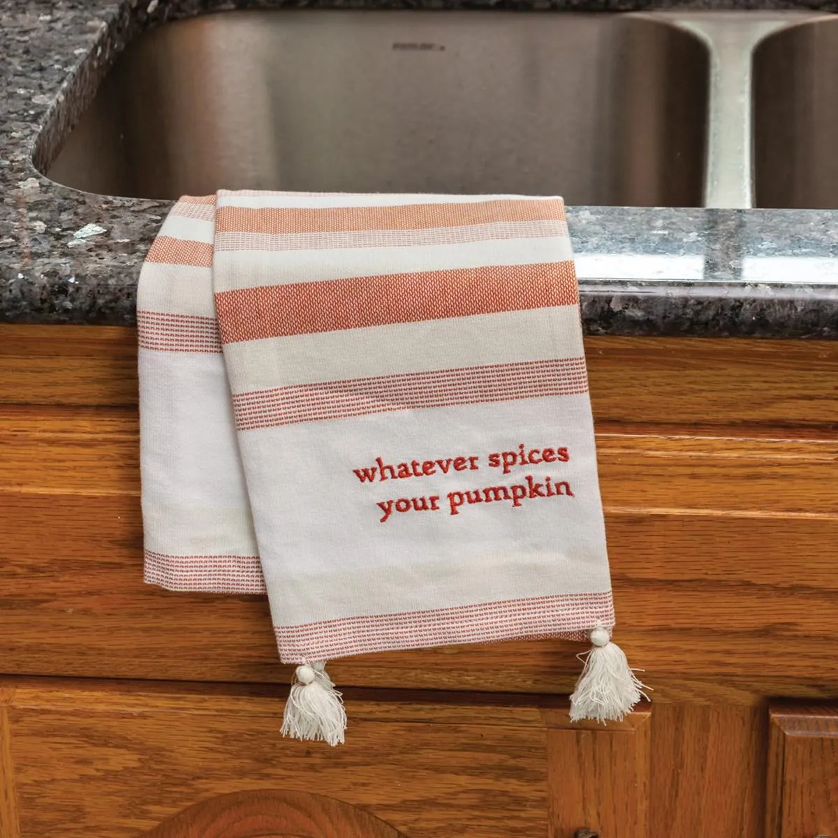 WHATEVER SPICES YOUR PUMKIN KITCHEN TOWEL