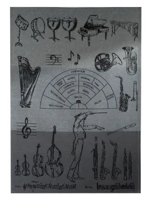 Woven Jacquard Tea Towel - Symphony Orchestra